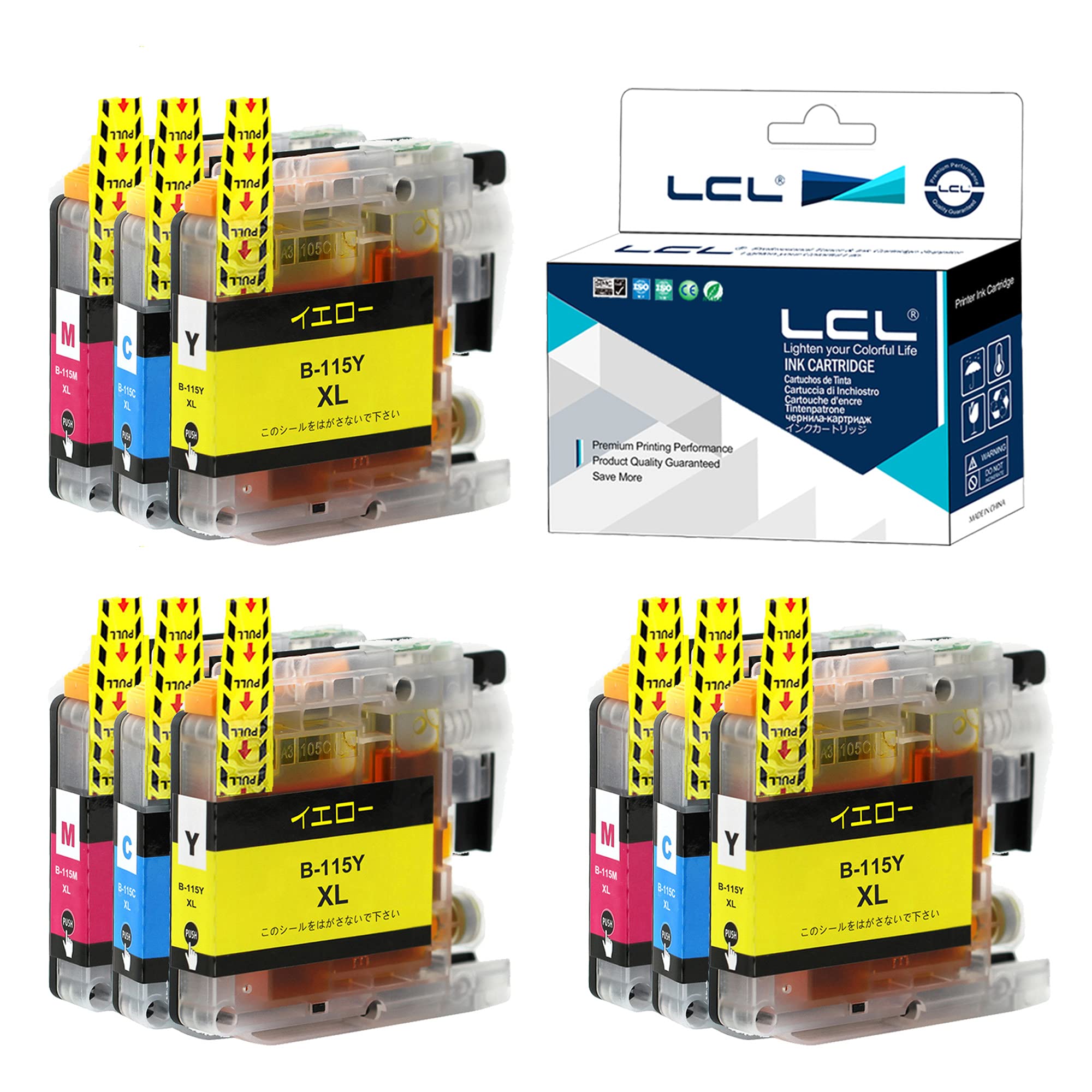 Amazon.co.jp: LCL Brother LC115 LC115C LC115M LC115Y （3*3色セット