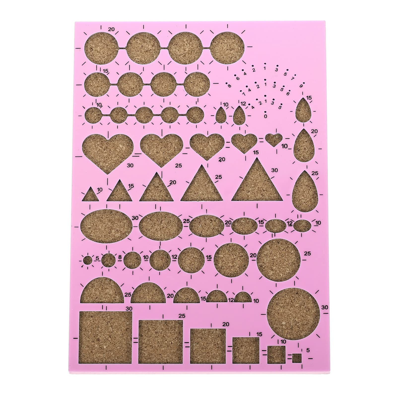 PATIKIL Paper Quilling Template Board 8x6 Inch, Mould Crimper Tool for Paper Strips DIY Art Crafts Pink, 21x15cm