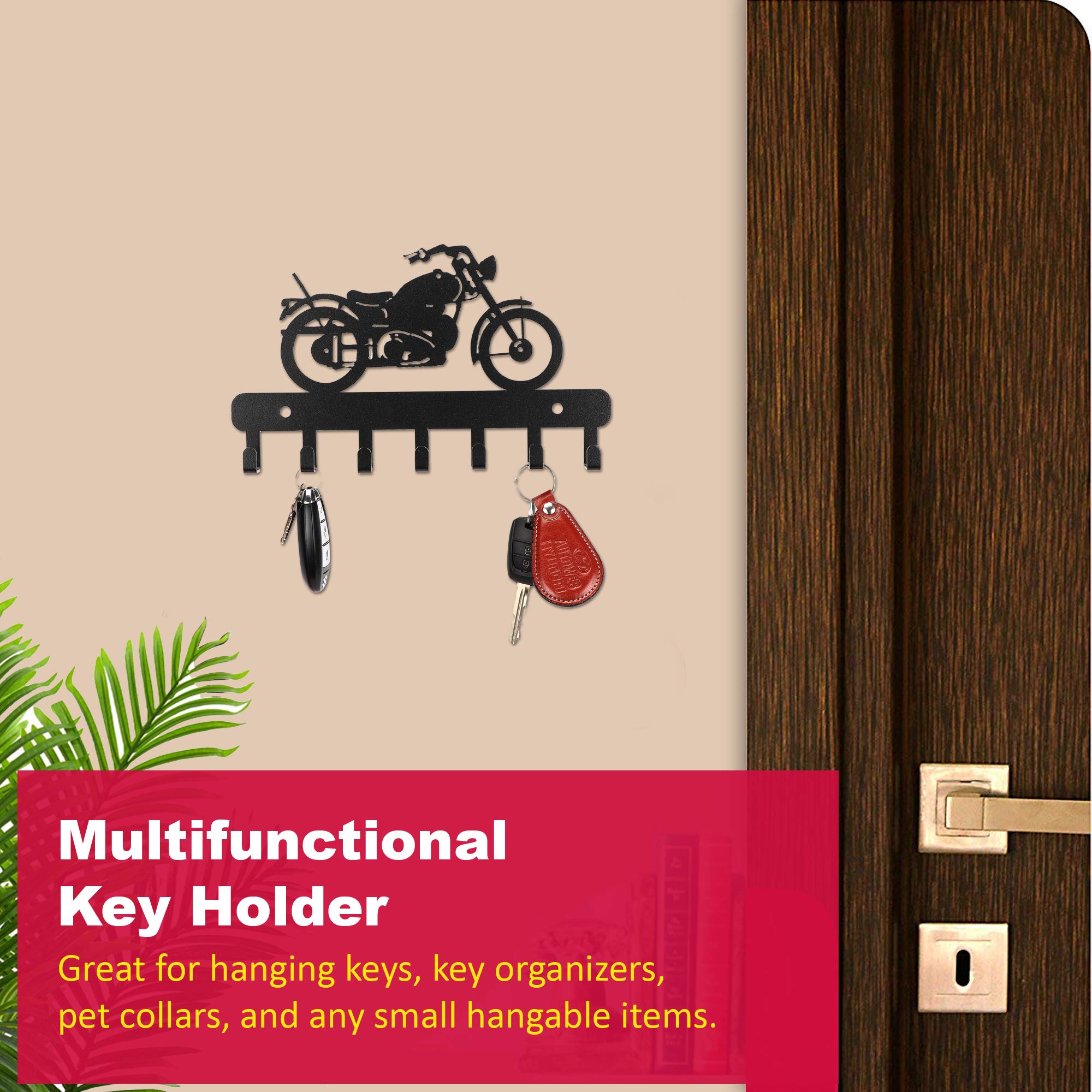 Sehaz Artworks Metal Key Holder for Home Decor Stylish Without Drill 27x16 3