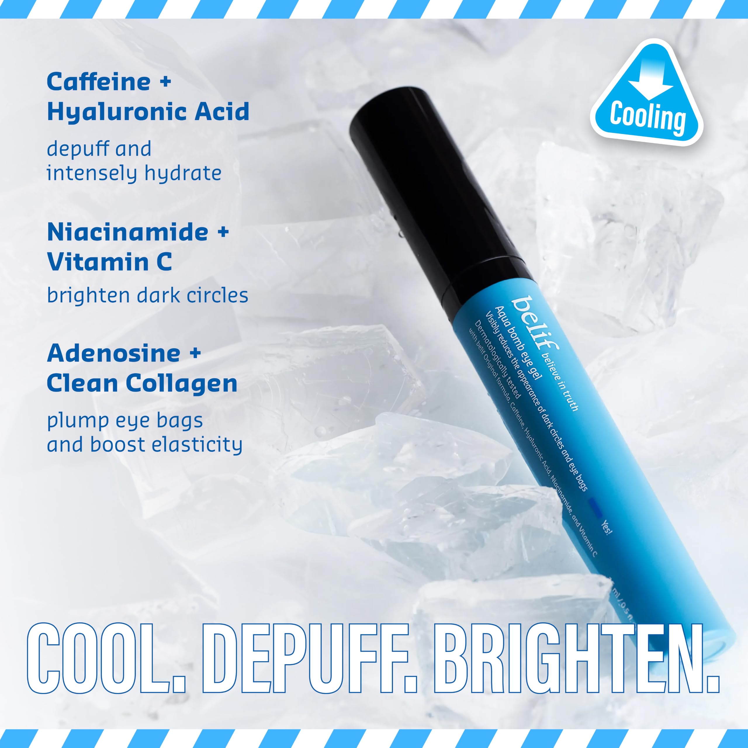 Belif Aqua Bomb Eye Gel - Reduce Puffiness & Dark Circles -7