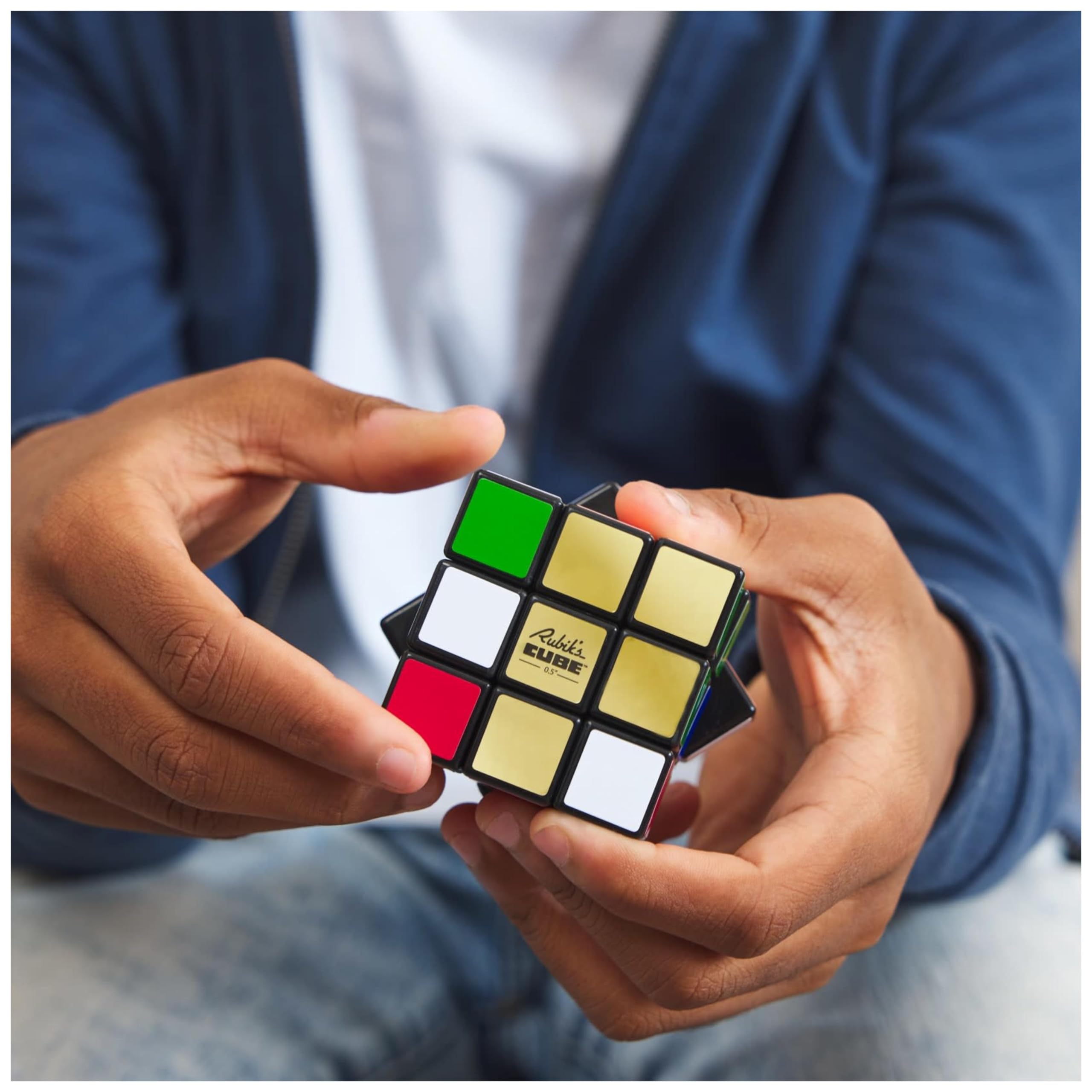 Rubik's Cube - Rubiks Cube 3x3 Édition Spéciale 50 Ans - Jeu Casse-Tête Adulte Et Enfant - Puzzle Original Correspondance Couleurs - Puzzle Résolution de Problème - Jeu Enfant 8 Ans Et +
