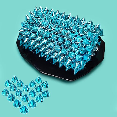 Malla de plástico con parte trasera plana para coser de 0.5 yardas, para decoración de bodas, fiestas, disfraces, manualidades (0.5 yardas, azul