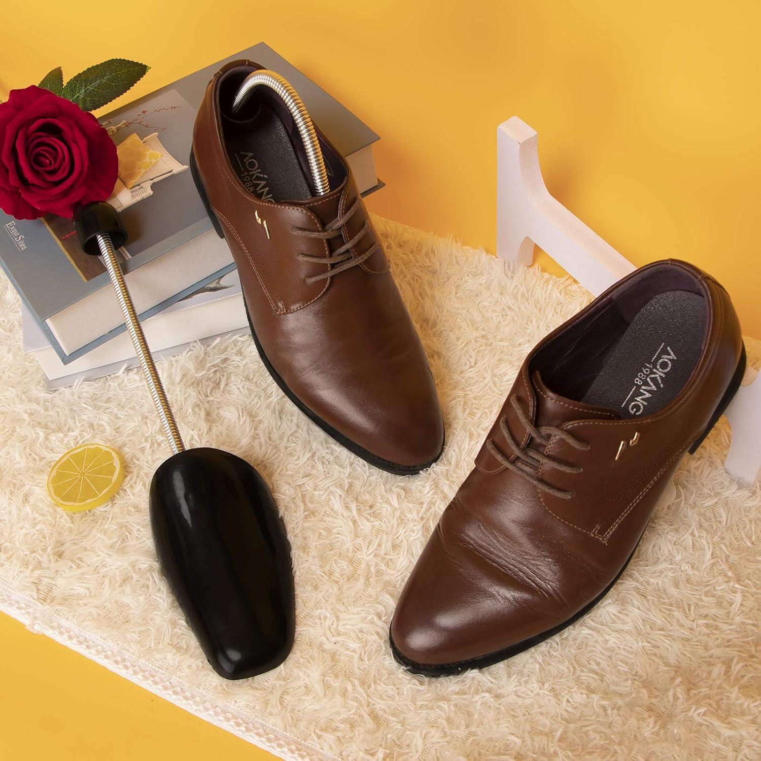 10 Pairs Plastic Shoe Trees for Men (Black) - Image 5