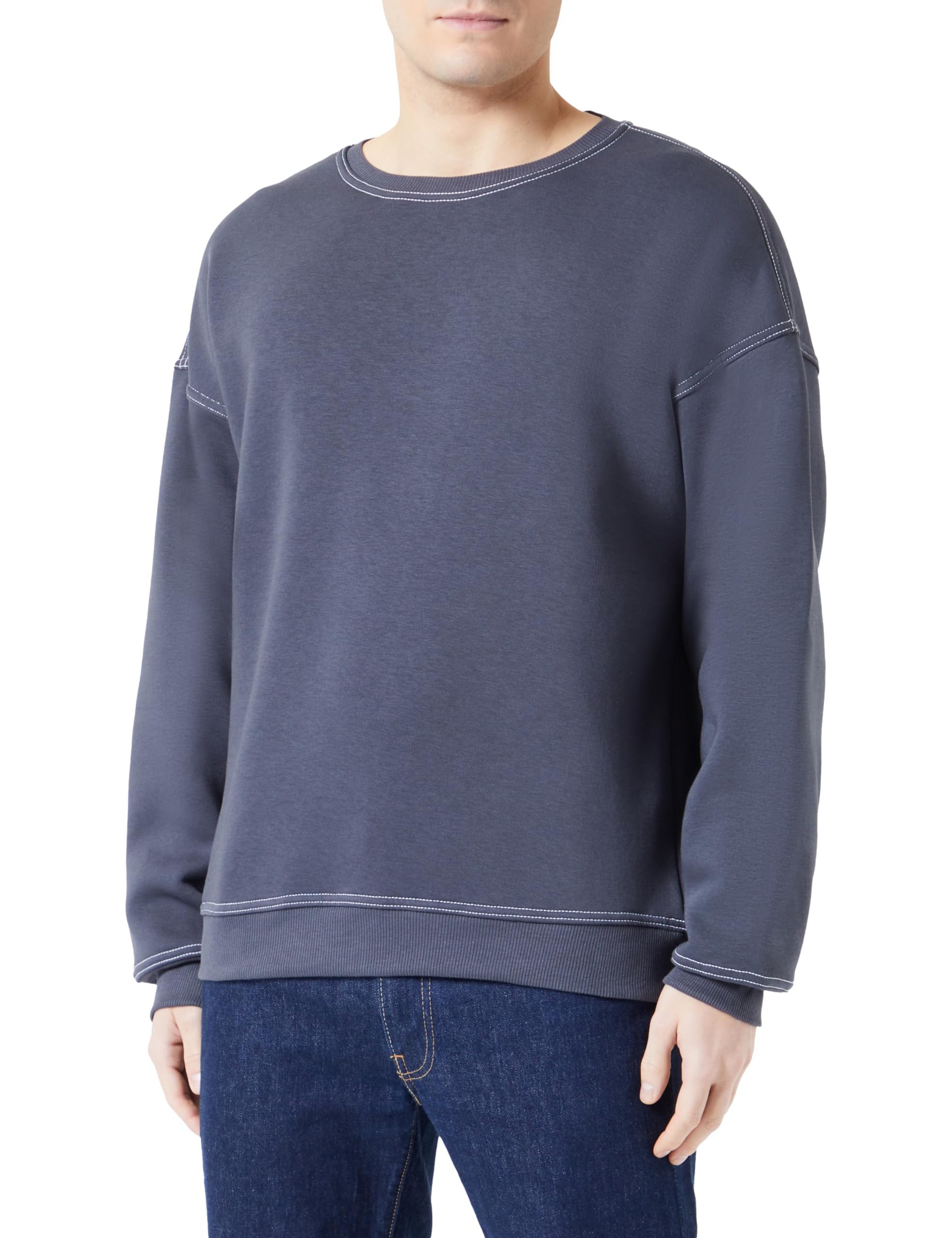 Trendyol Herren Gerade Lange Ärmel Plus Size Sweatshirts