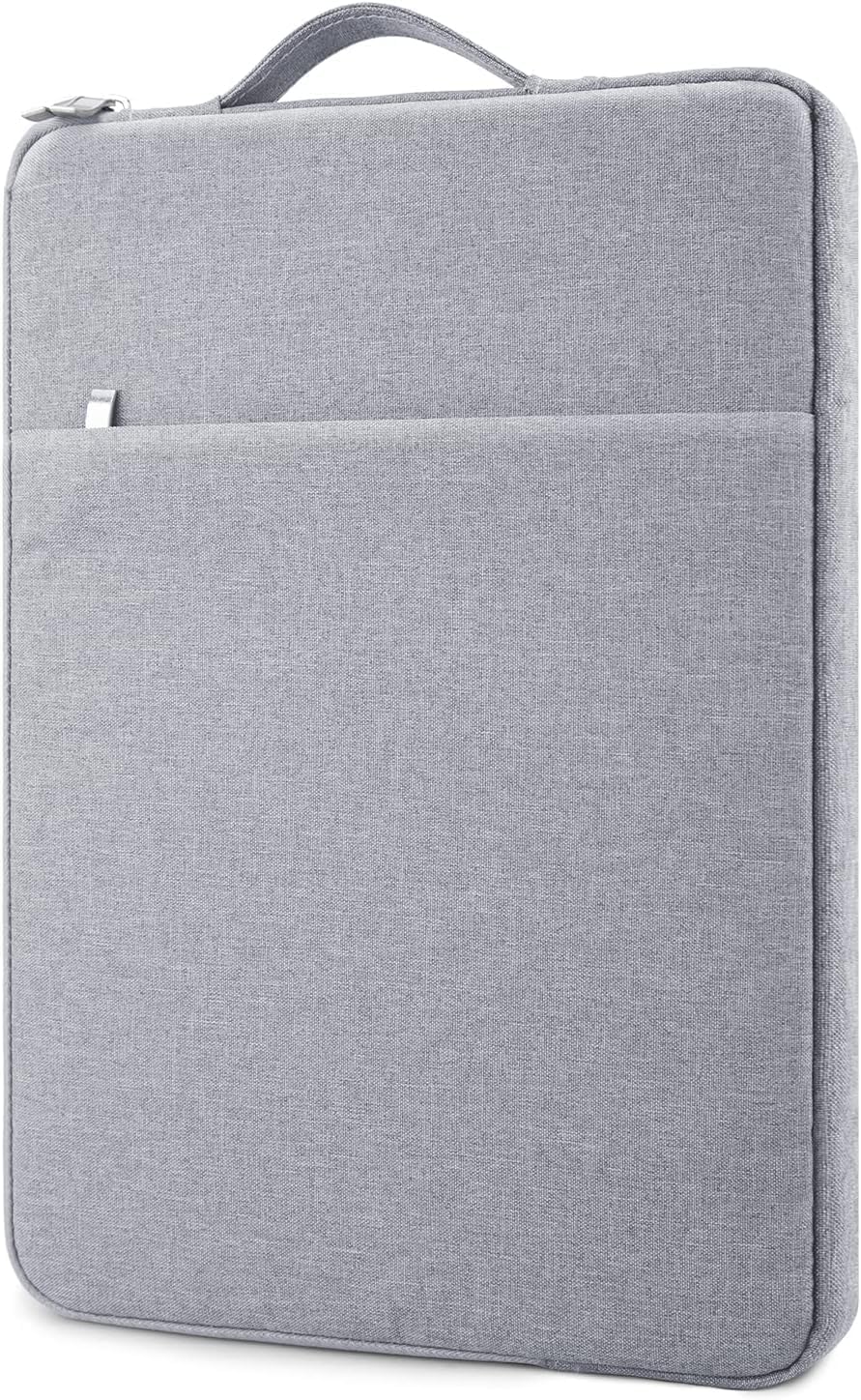 Laptop Sleeve Case 14-15 inch Compatible with HP, ASUS, Lenovo, Acer, Notebook, Carrying Computer Bag Accessories Polyester Case with Pocket,Gray