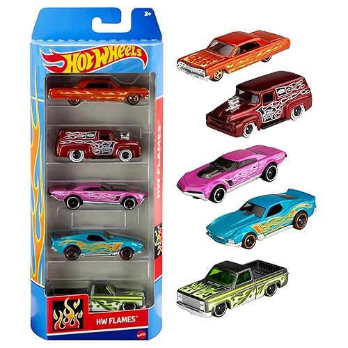 Hot Wheels Lot De 5 Voitures, Véhicules Jouets À L'Échelle