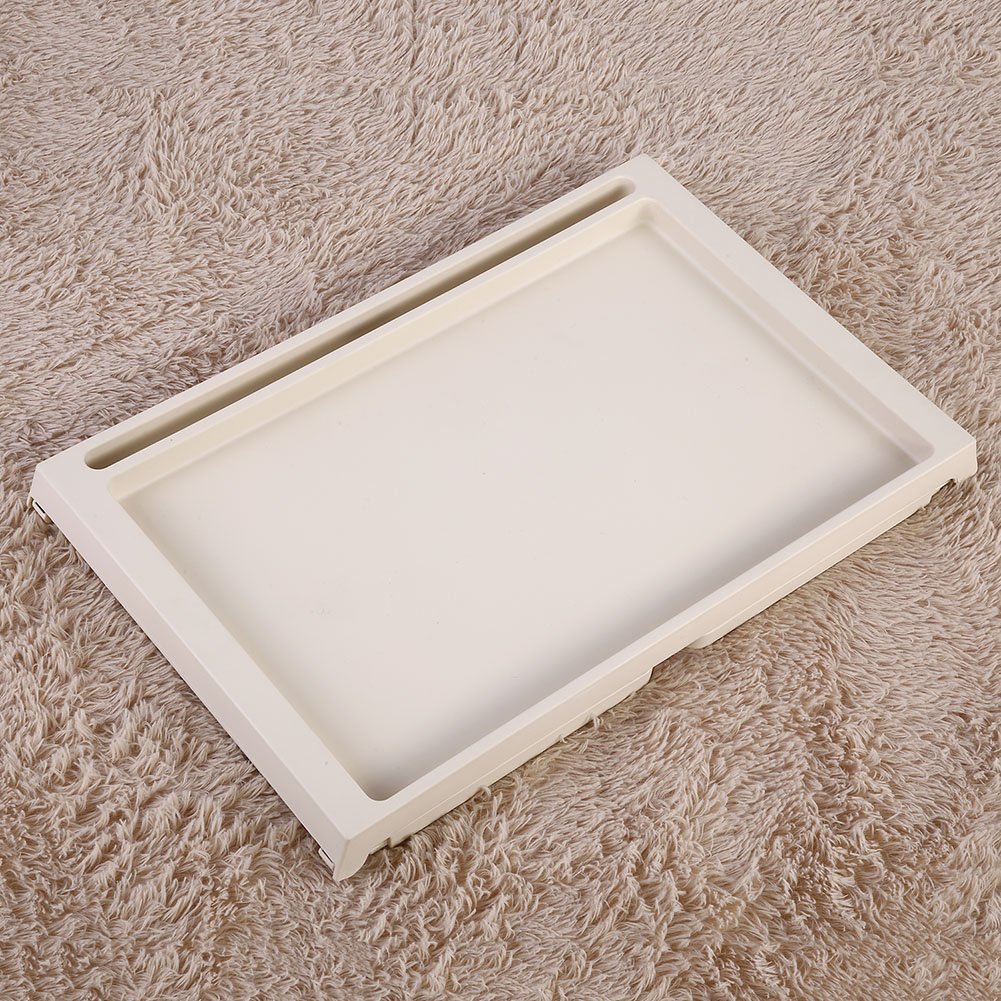 Bureau Pliable Table de Petit déjeuner Support d'ordinateur Portable Plateau de Service Beige (Beige)