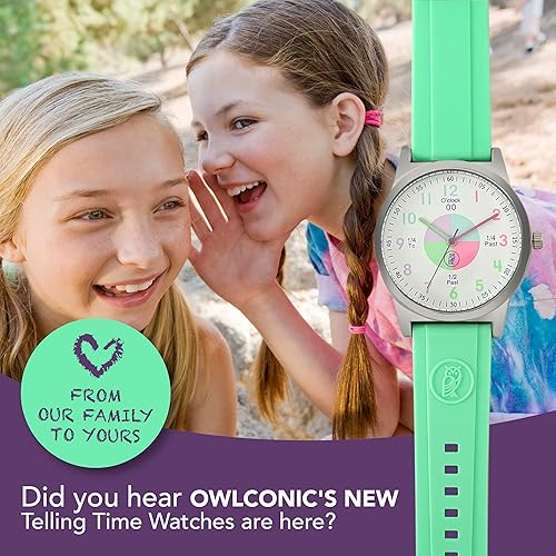 Miniatura 9 de OWLCONIC Analog Kids Watch - Girls & Boys Watches Ages 7-12 - Kids Analog Watch - Telling Time Teaching Tool - Gift Watches for Girls and Boys