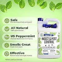 Vista 2 de Mighty Mint Galón (3.79 L) Repelente de Insectos y Plagas con Aceite de Menta - Spray Natural para Arañas, Hormigas y Más