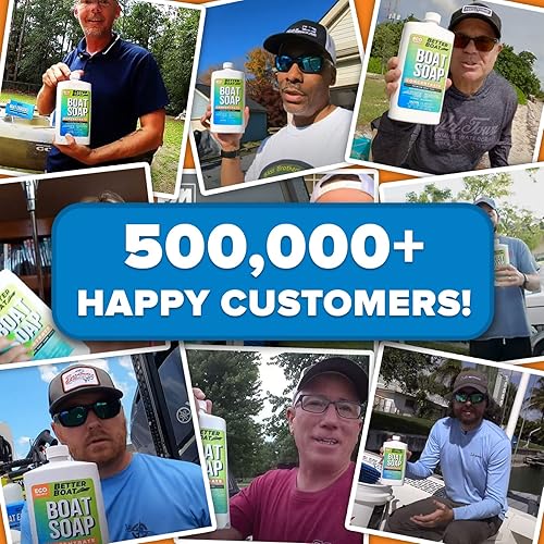 Miniatura 4 de Jabón para barcos de grado premium, limpiador concentrado marino, jabón de lavado de barcos y cera para uso de agua dulce y salada, fibra de vidrio