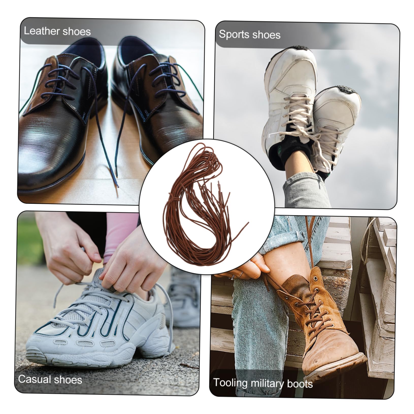 40paia Lacci Cerato Per Scarpe Accessori Alla Moda Per Stivali e Sneakers Facili Da Installare e Resistenti Alla Usura