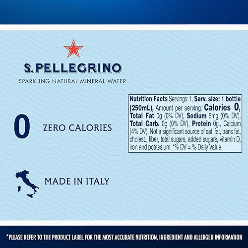 Miniatura 2 de S.Pellegrino Sparkling Natural Mineral Water, Glass Bottle