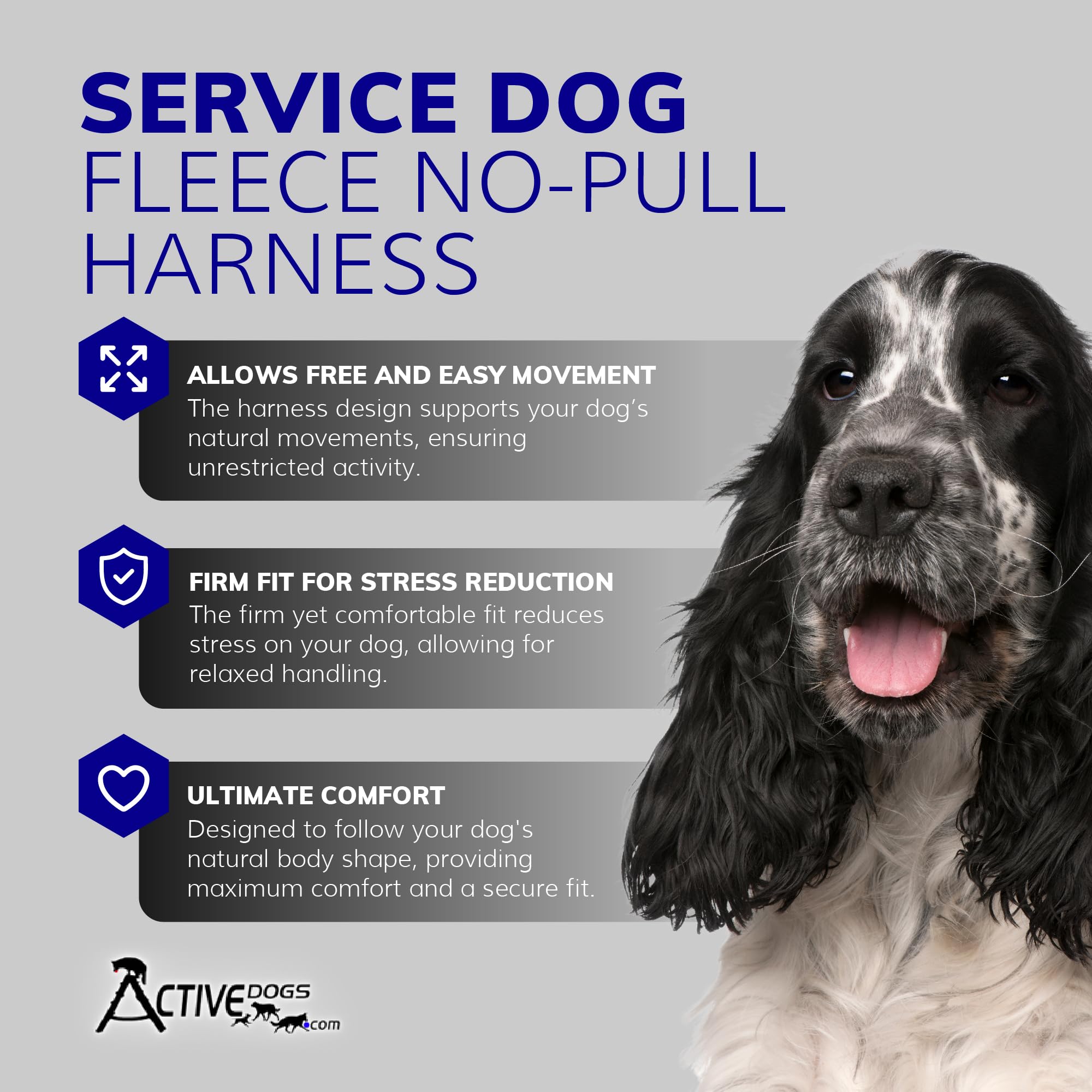 ActiveDogs No Pull Dog Harness - Fleece Lined Easy Walk Dog Harness for Open Neck Comfort - Breathable, Strong & Fully Adjustable Lightweight Dog Collar Vest - XXL, Pink (Girth 30