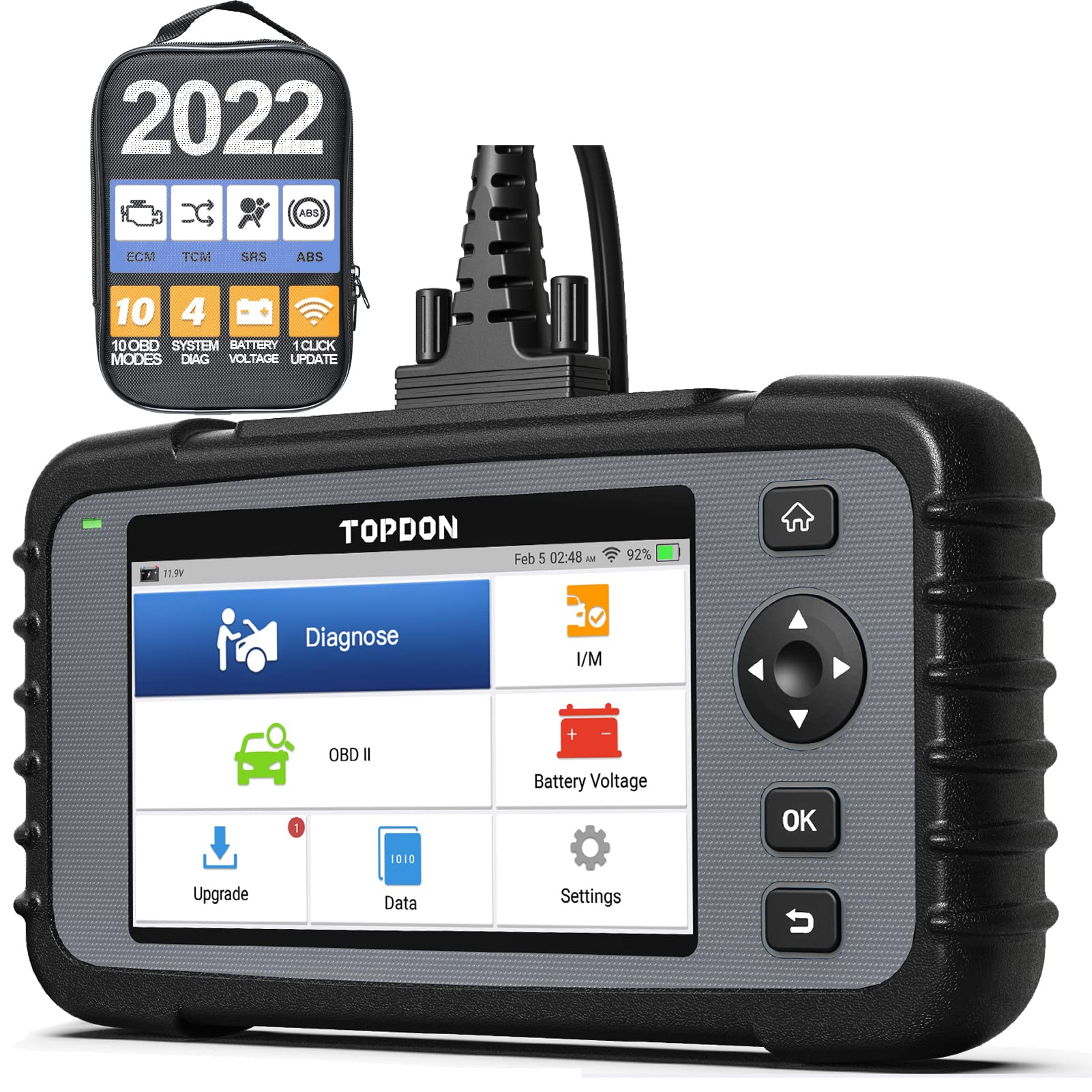 Buy TOPDON ArtiDiag500 OBD2 Scanner Scan Tool, 2022 Newest Check Engine/SRS/ABS/Transmission