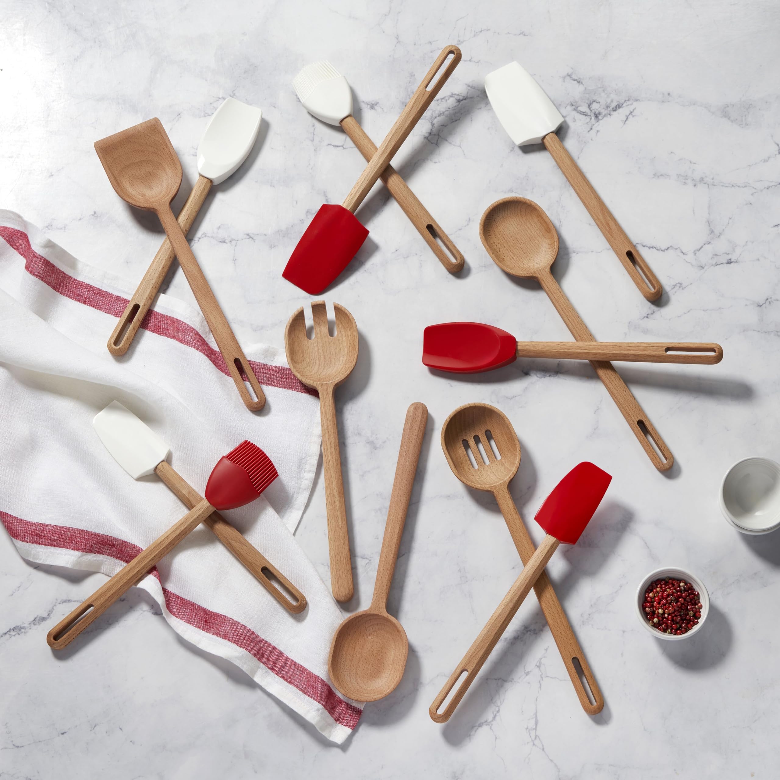 LE CREUSET キッチンツール3点 Le Creuset Bi-Material Silicone Utensil Set - 4 Piece – Cutlery