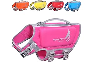 VIVAGLORY Dog Life Jacket for Small Dogs Medium