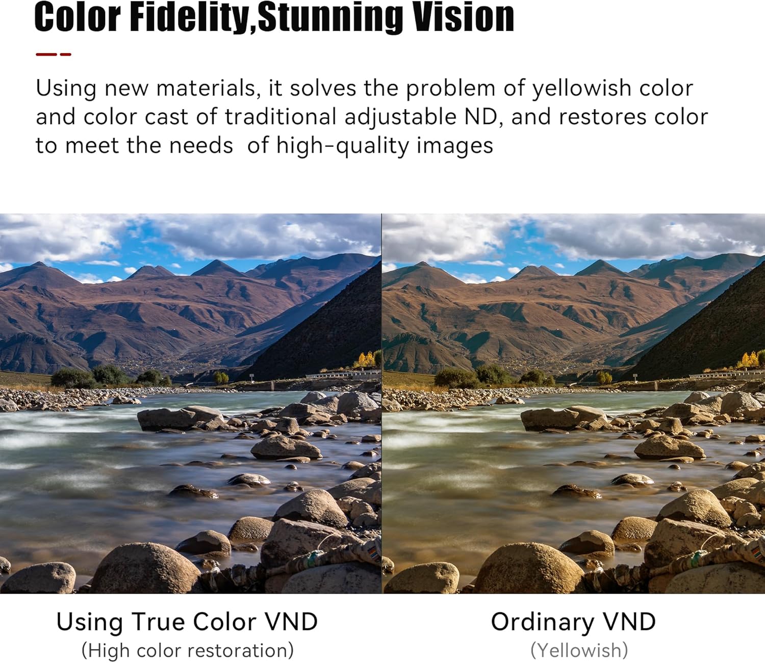 7artisans True Color VND Adjustable Neutral Density Filter 2-5 Levels/6-9 Levels Adjustable VND67mm/72mm/77mm/82mm Neutral Density Polarized Filter for Camera Lens Movie Video Filter Portrait