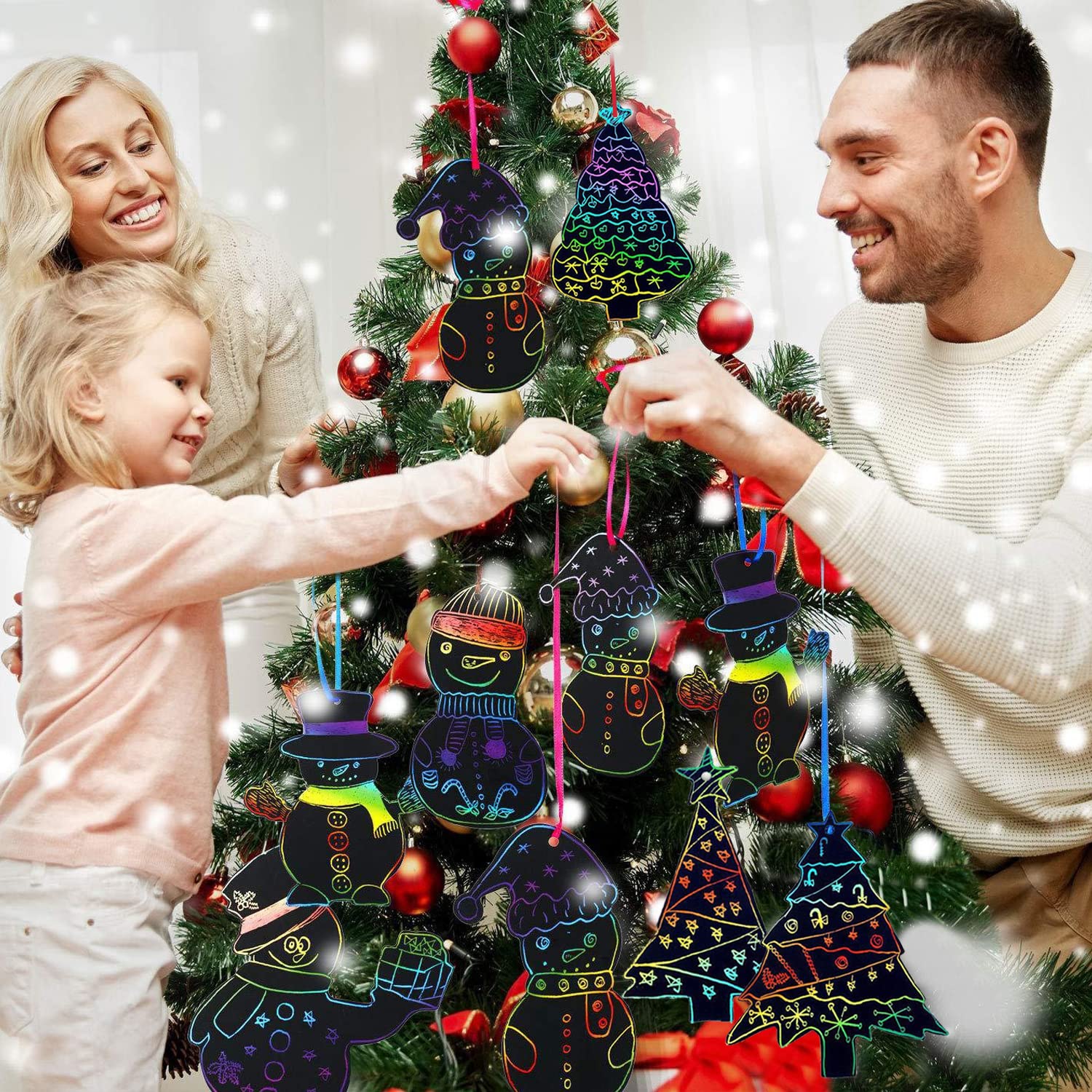 Scratch Book Mocoosy 48 Pezzi Di Carta Da Grattare Natalizi Artigianato Per  Bambini, Arcobaleno Gratta E Vinci Magici Decorazioni Appese Ornamenti  Natalizi Per Regali Di Natale Giocattoli Fai Da Te Per Bambini, image size:1500x1500