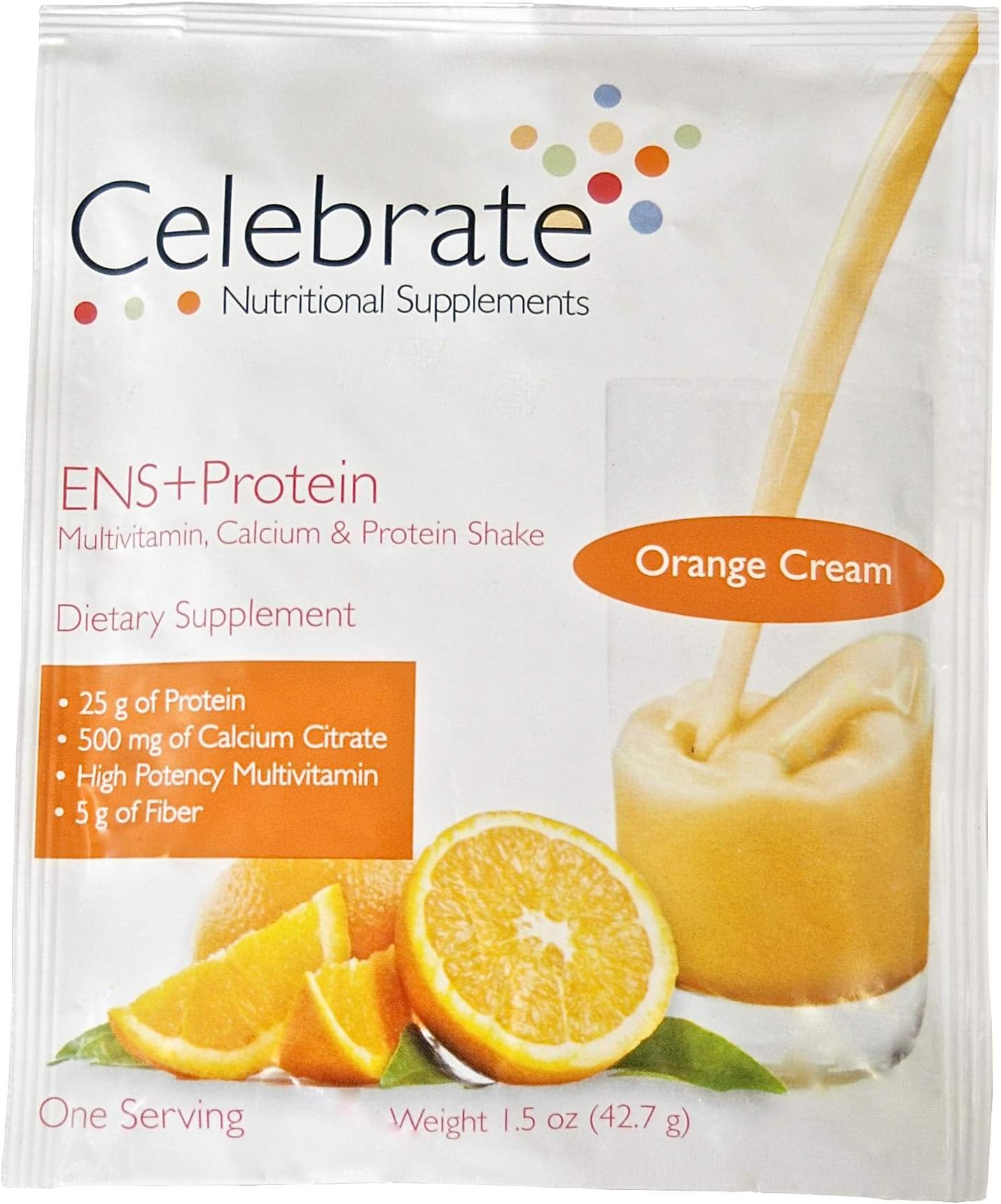 Celebrate Essential Multi 4 in 1 Multivitamin Shake - Orange Cream - 7 Single Serving
