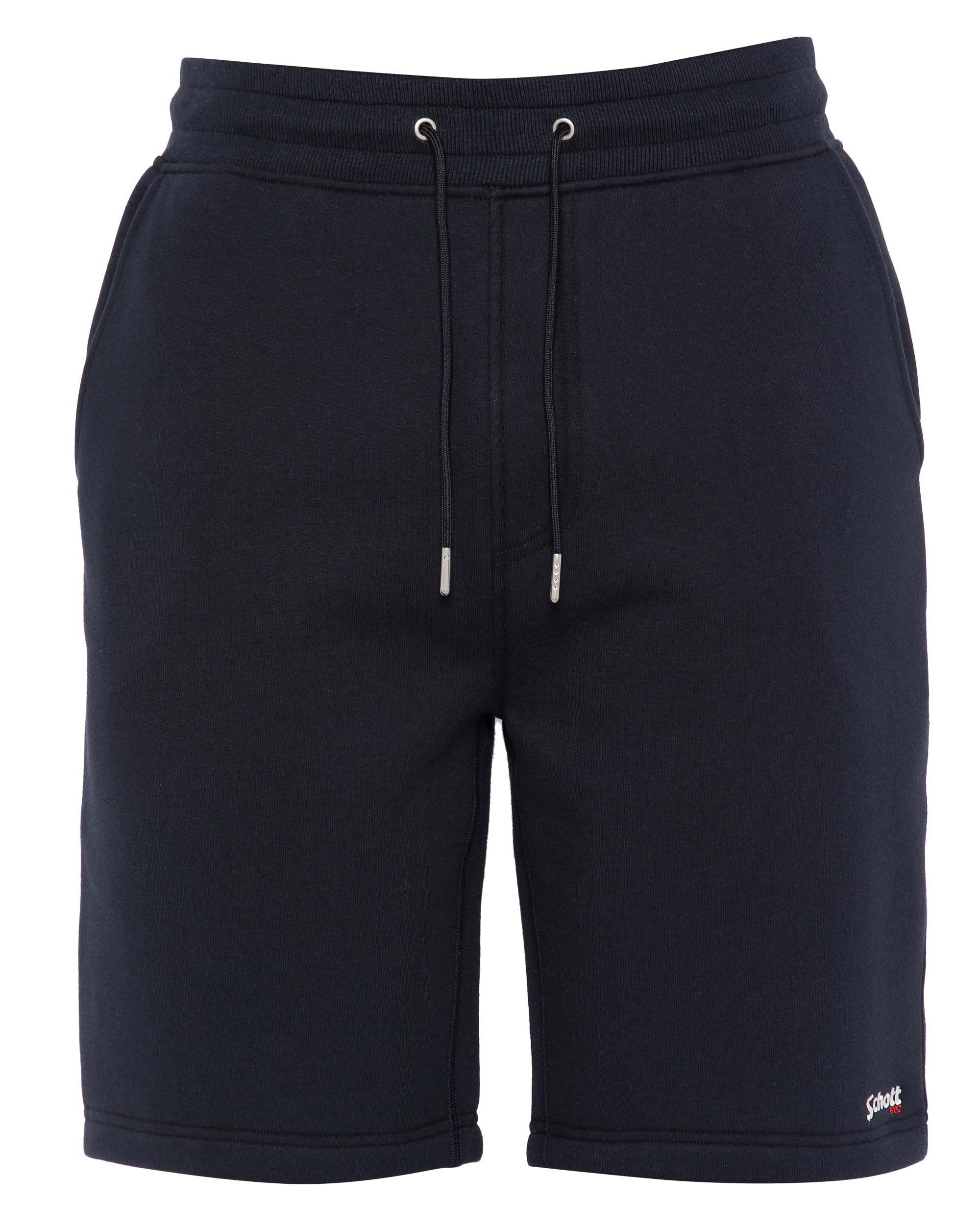 Schott NYC Men's Trcasual30 Casual Shorts, Blue, M
