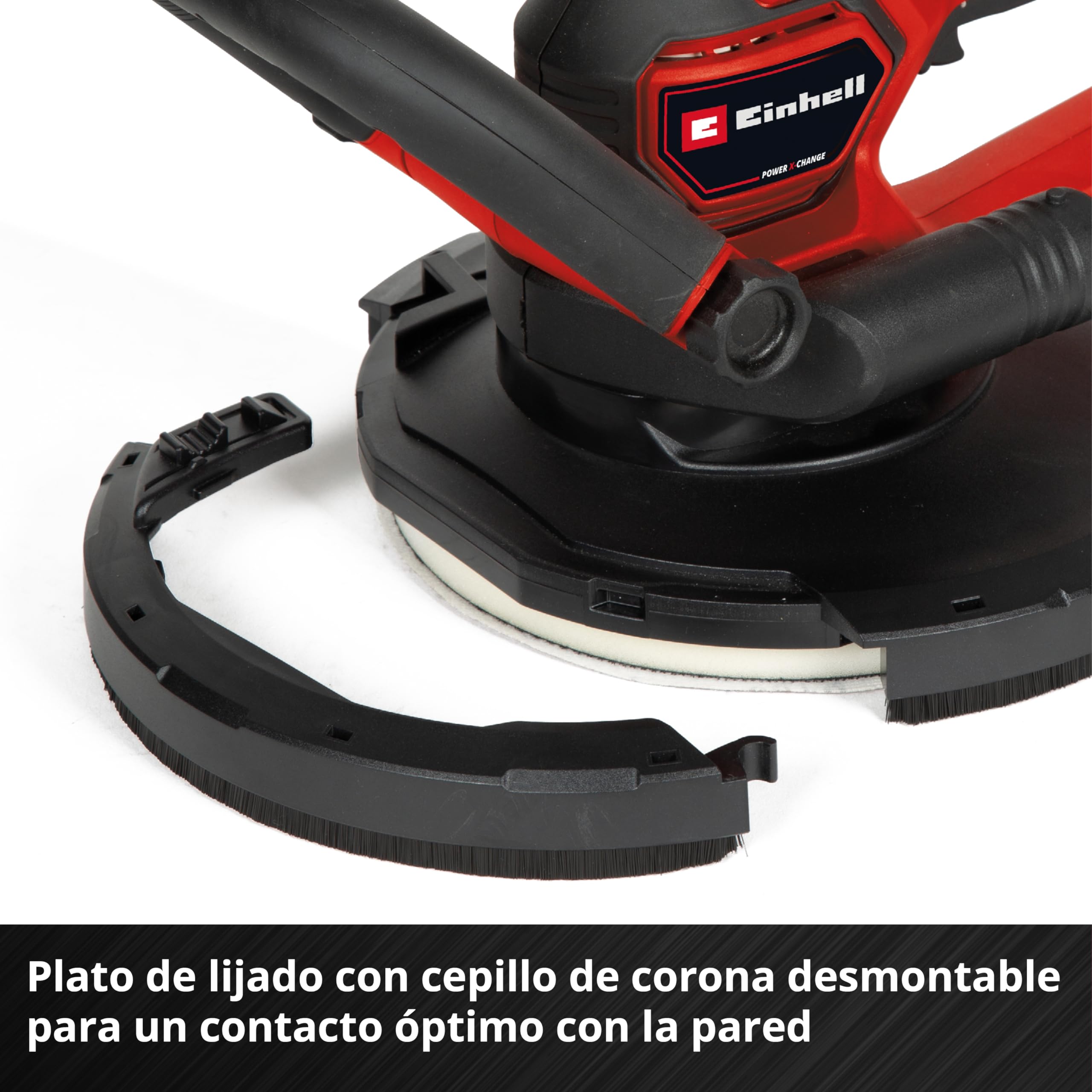 Einhell Professional Lijadora de construcción en seco con batería TP-DWS 18-225 Li BL Solo (18 V, sin escobillas, incl. 6 papeles de lijas de Ø 225 mm y 1 correa de rejilla, sin batería)