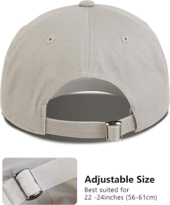 GADIEMKENSD Unstructured Baseball Cap Adjustable, Running Hat for Men Women, Cotton Dad Hat Plain for Outdoors Activities