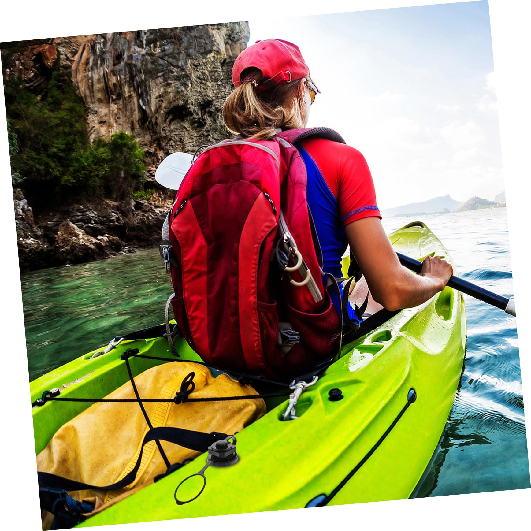 Veemoon Fishing Boat Nozzle Adapter Inflatable Boat Air Valve 6pcs TPU Spiral Nozzles Leakproof Sturdy Quick Inflation for Inflatable Sp