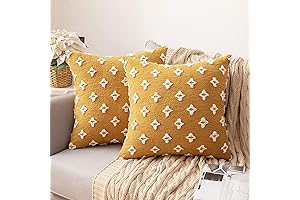 MIULEE Boho Fall Pillow Covers - Yellow