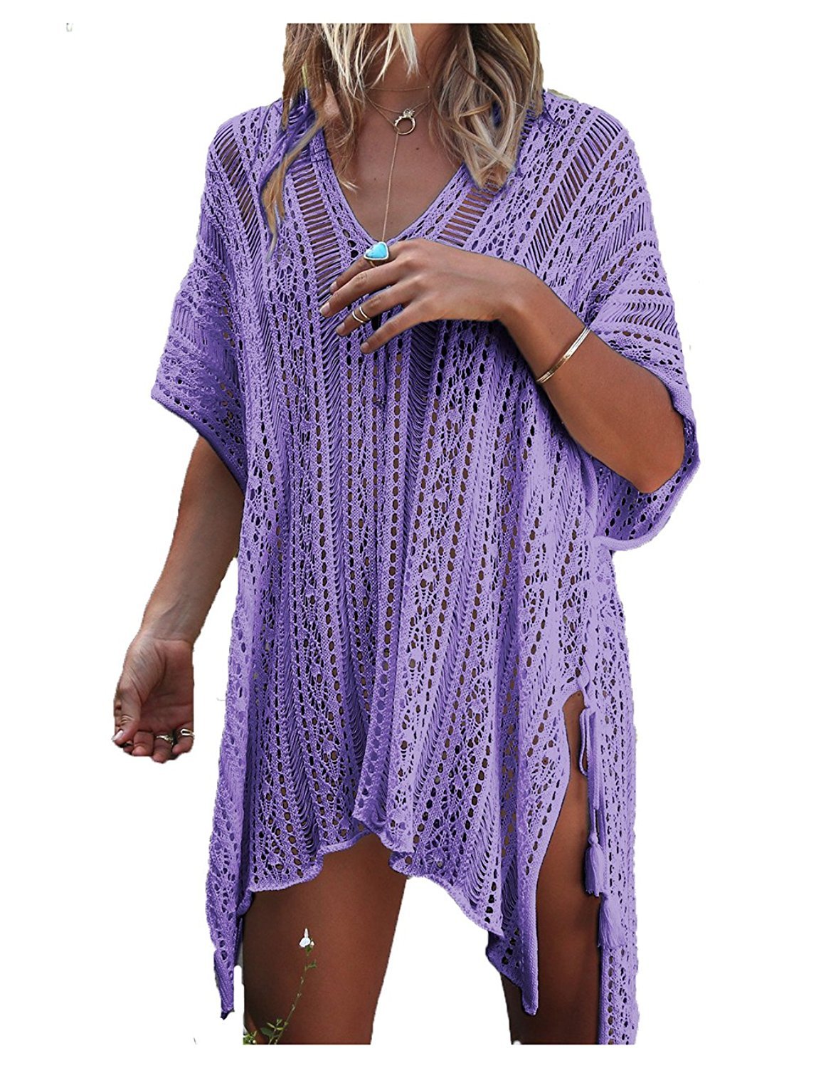HARHAY Womens Summer Swimsuit Bikini 2023 Beach Swimwear Crochet Cover up