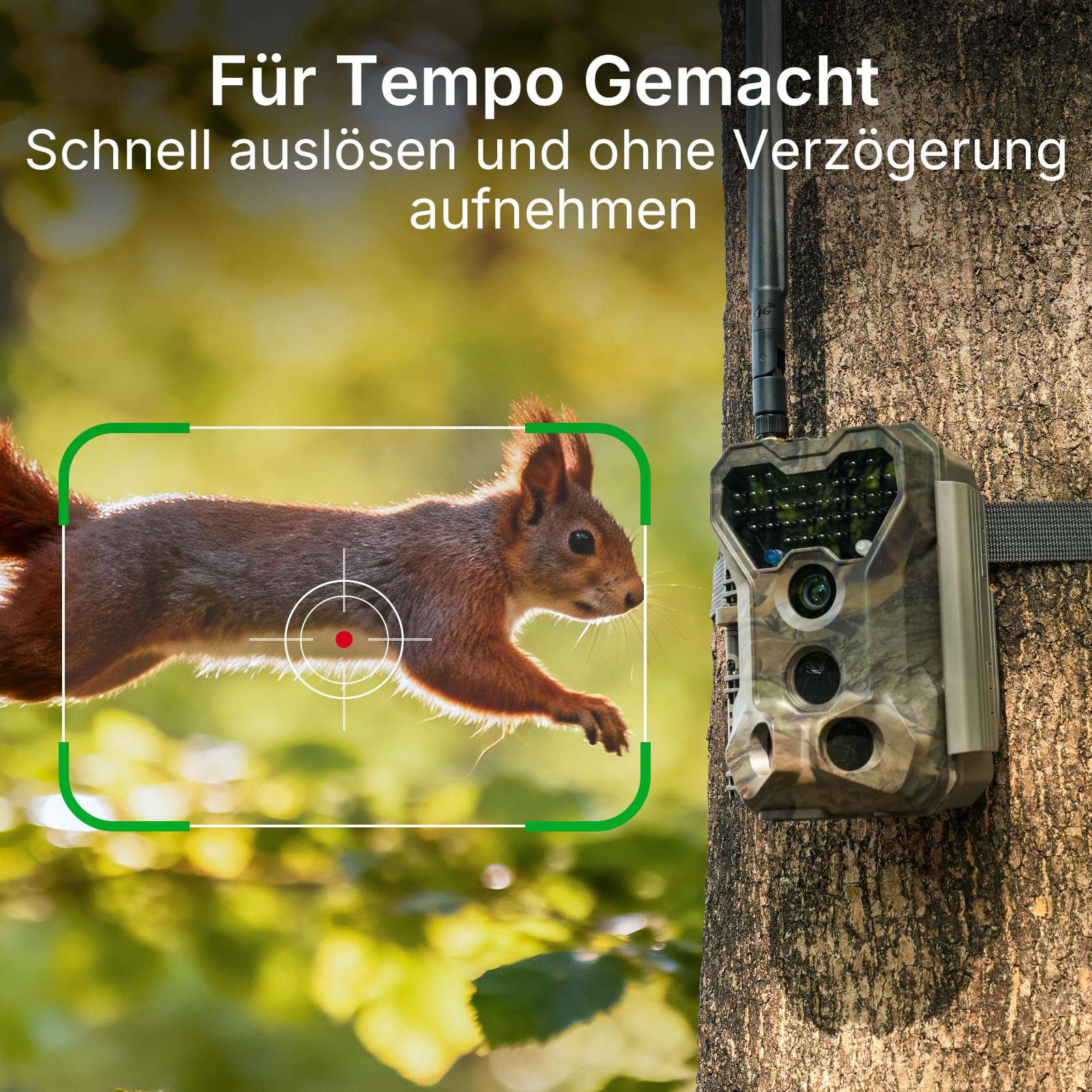 GardePro X70 Pro 4G LTE Wildkamera WLAN mit Live-Streaming und GPS, 7800mAh Akku und 64GB SD Karte, 48MP Wildkamera mit Handyübertragung App, Wildtierkamera mit Bewegungsmelder Nachtsicht