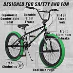 Cubsala Freestyle BMX Vélo, 18 20 Inch enfants vélo pour 5-13 ans vieux enfants et débutants niveau Rider, couleurs multiples