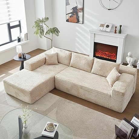 The Dream Couch: 104" L-Shape Modular Sectional Sofa for Unparalleled Comfort and Style