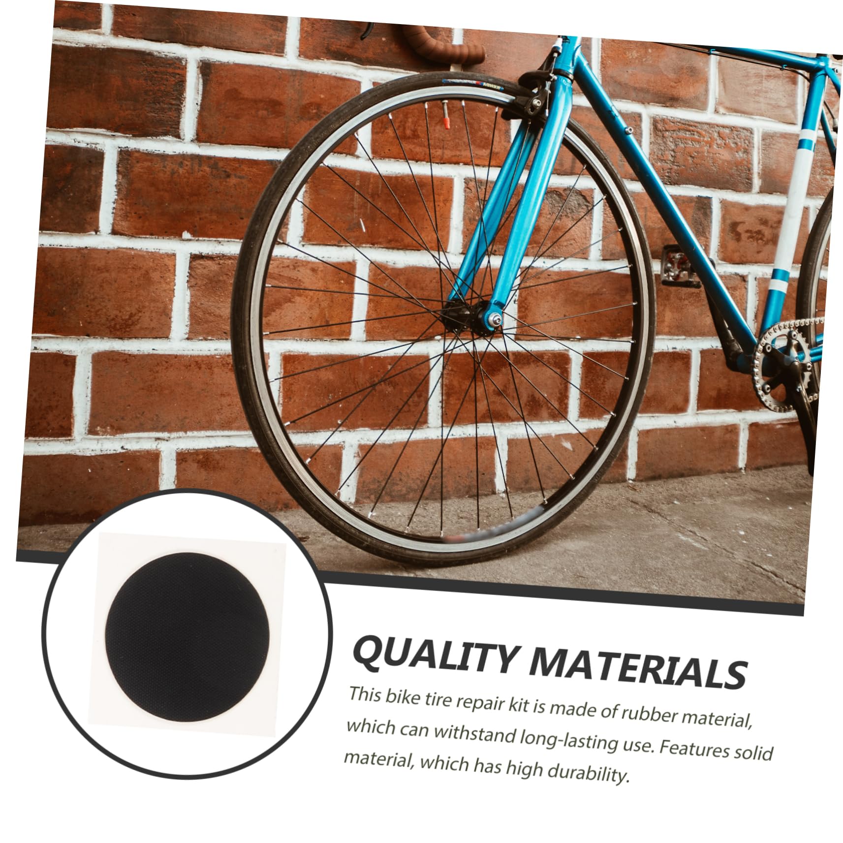 Unomor 3sets Bike Tire Repair Kit Quick Fix Tire Patch Kit Heavy Duty for Car Truck Bike Motorcycle 10pcs*3