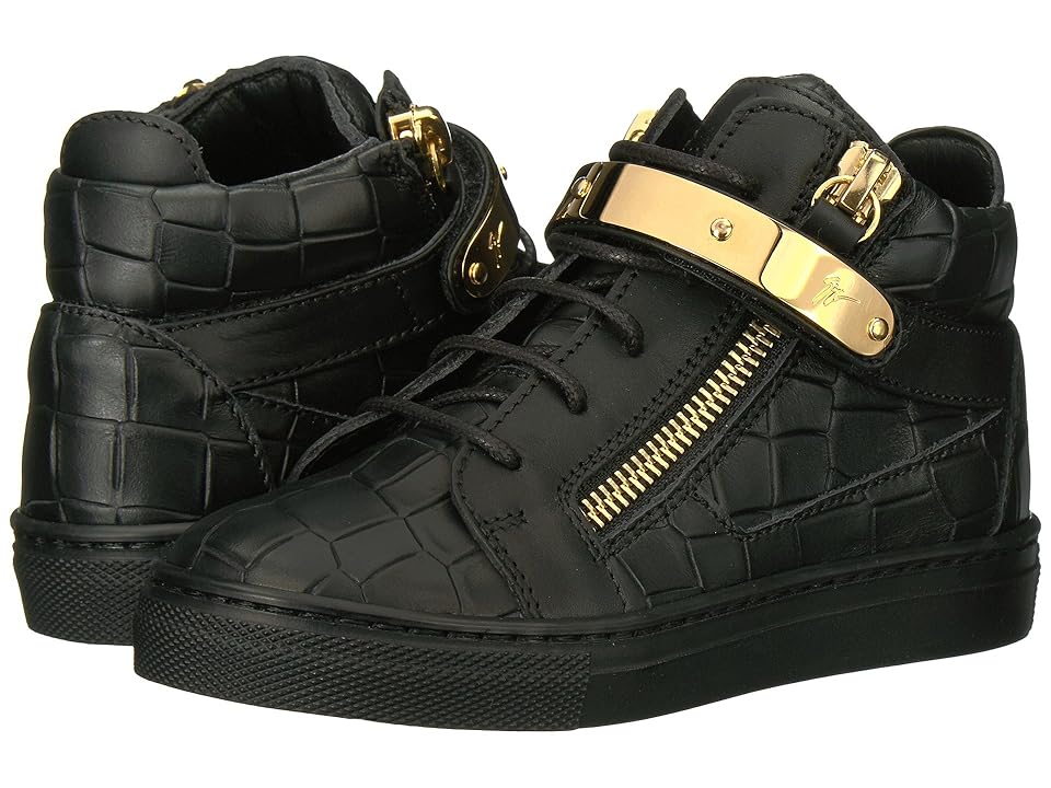 

Giuseppe Zanotti Kids Aftering Sneaker (Toddler/Little Kid) (Black) Kids Shoes