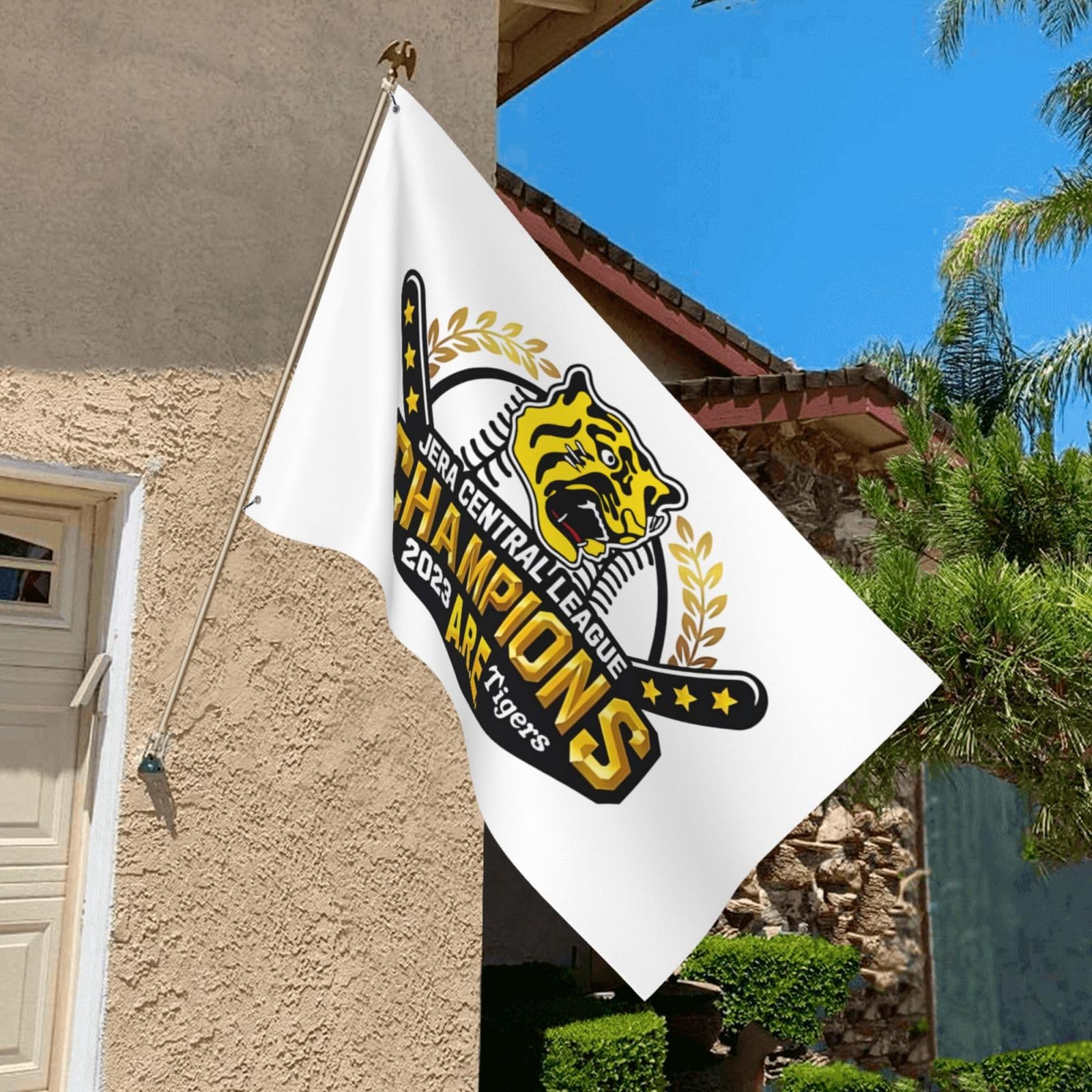 Amazon.co.jp: 旗 阪神タイガース 2023 リーグ優勝記念 応援 野球の旗