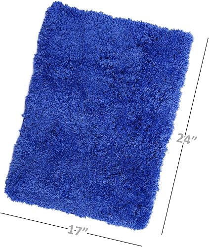 Miniatura 5 de Clara Clark Tapete de baño peludo con respaldo antideslizante de goma Tapete de baño súper suave