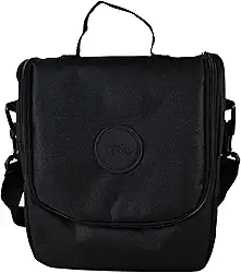 Lancheira Térmica Infantil Preta Alça Ajustável