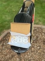 Vista 3 de Discovered Designs Número de buzón de acrílico 3D individual de alta calidad, autoadhesivo, de larga duración, resistente a la intemperie, fabricado