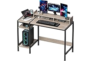 "Marbury" Minimalist Computer Desk: Space-Saving Workspace Elevated