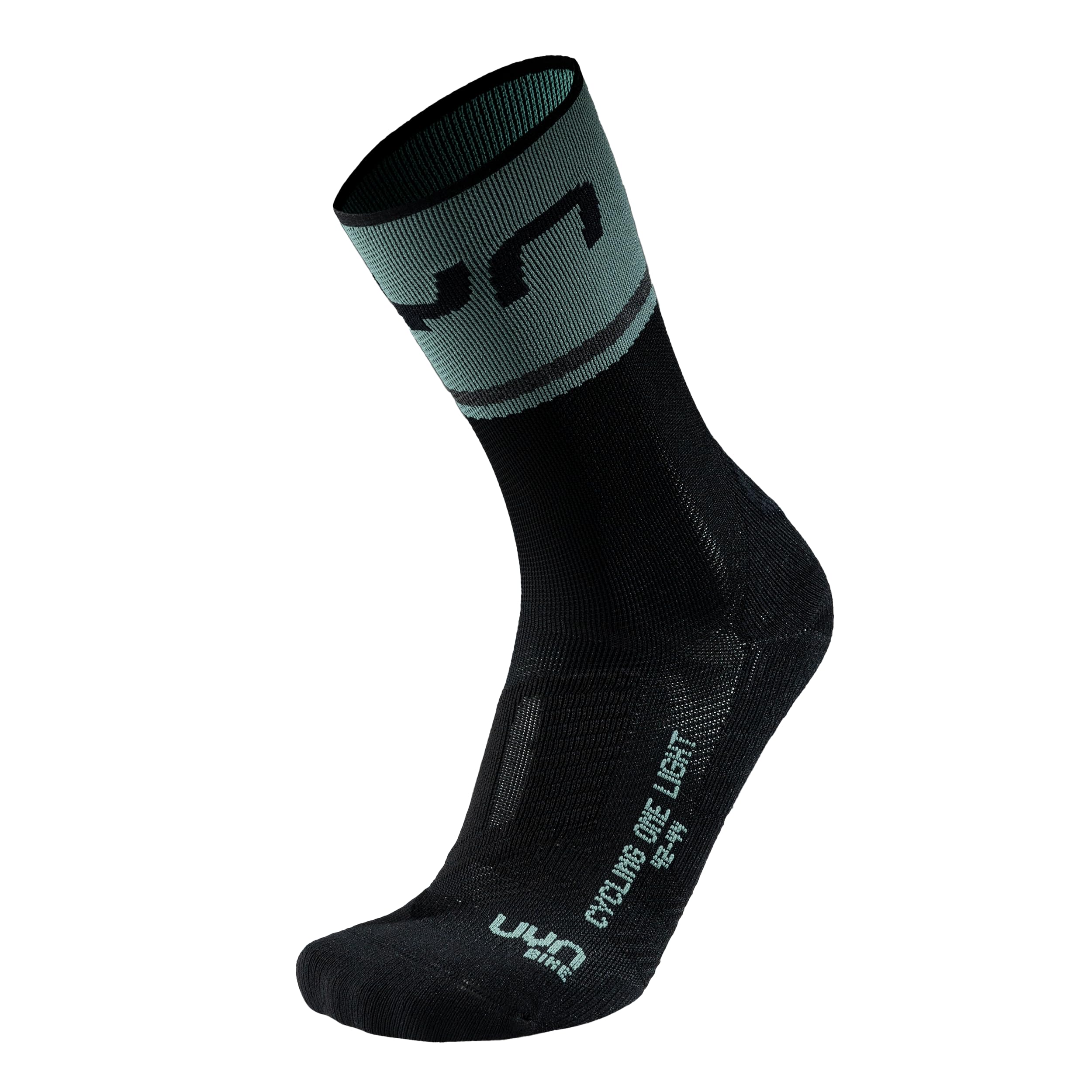 UYN S100287 CYCLING ONE LIGHT Socks Men's Black/Green 44