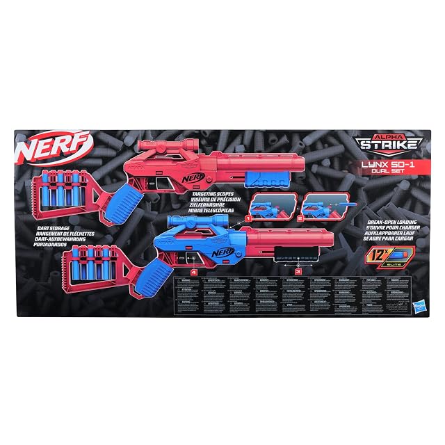 Foto 7 de 7 de Nerf Alpha Strike Lynx SD-1 - Juego de blasters dobles (2 unidades), multicolor