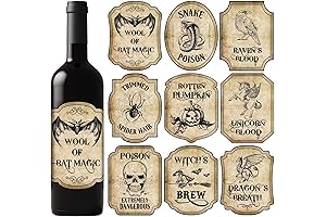 Whaline Halloween Bottle Labels: Eerie Transformation for Your Spirit-Filled Night