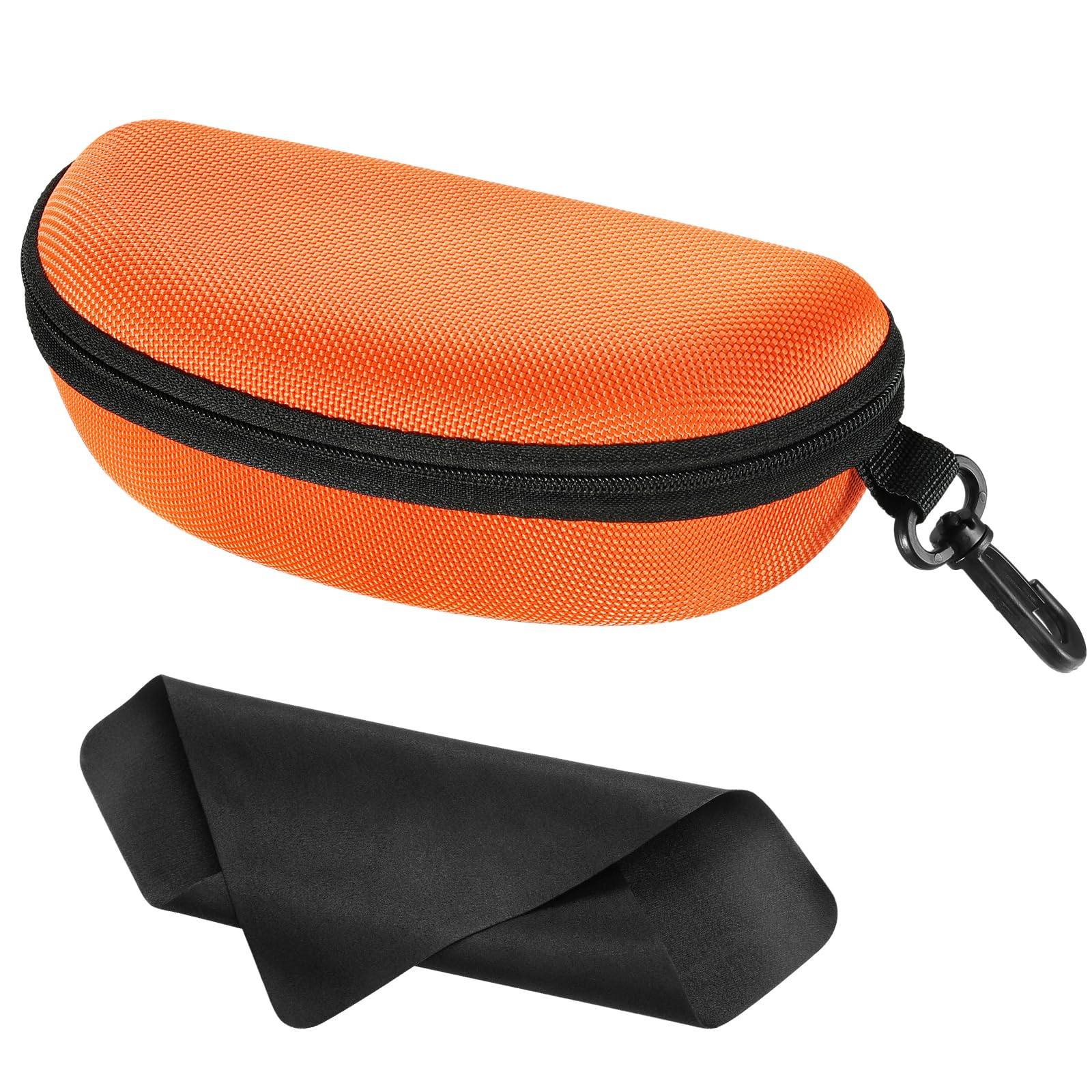 Storage Case for Safety Sunglasses, EVA Semi Hard Shell with Belt Clip, Scratch-Resistant Protective Eyeglasses Case