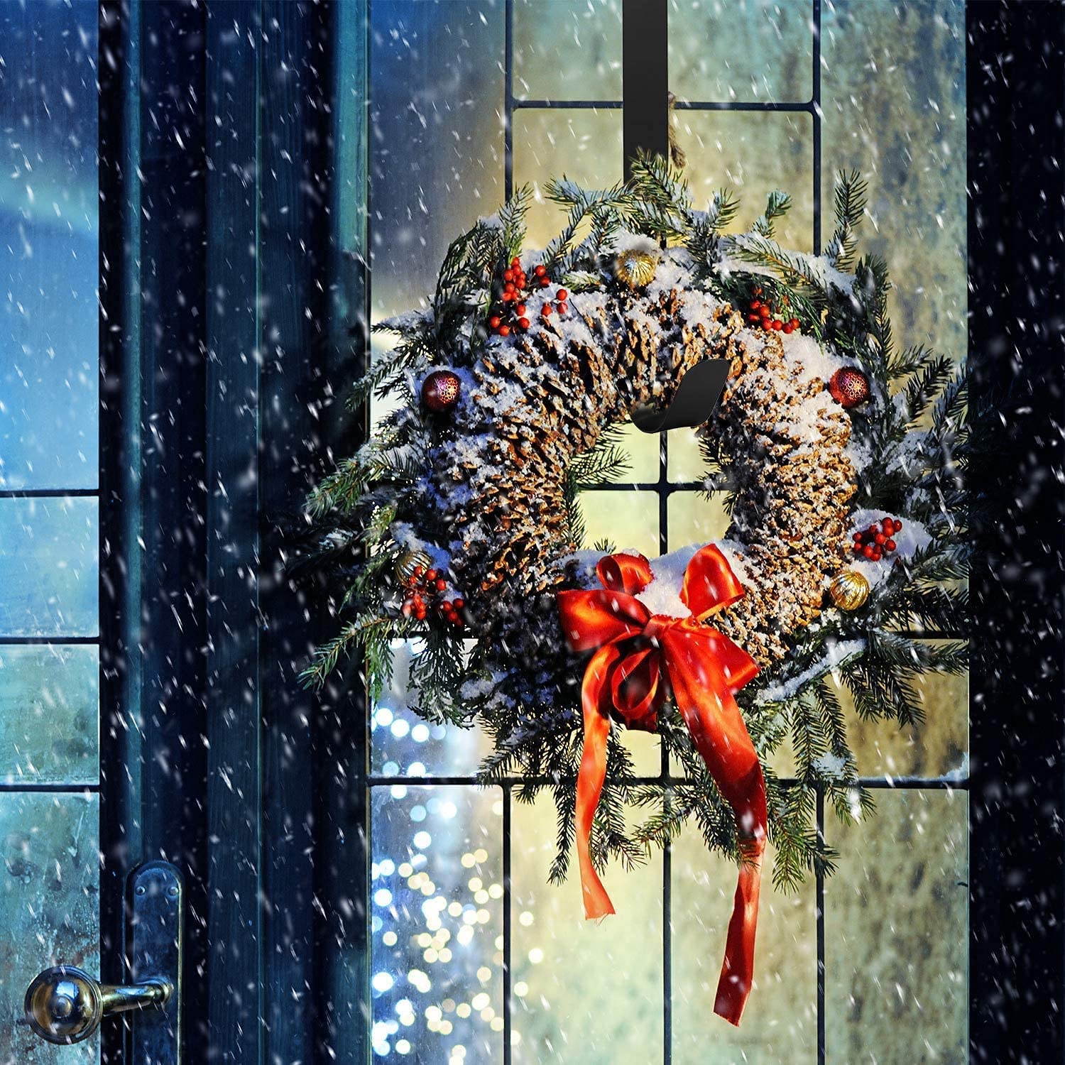 PORTE-COURONNE MAGNÉTIQUE EN Métal Robuste Parfait Pour Portes D'entrée