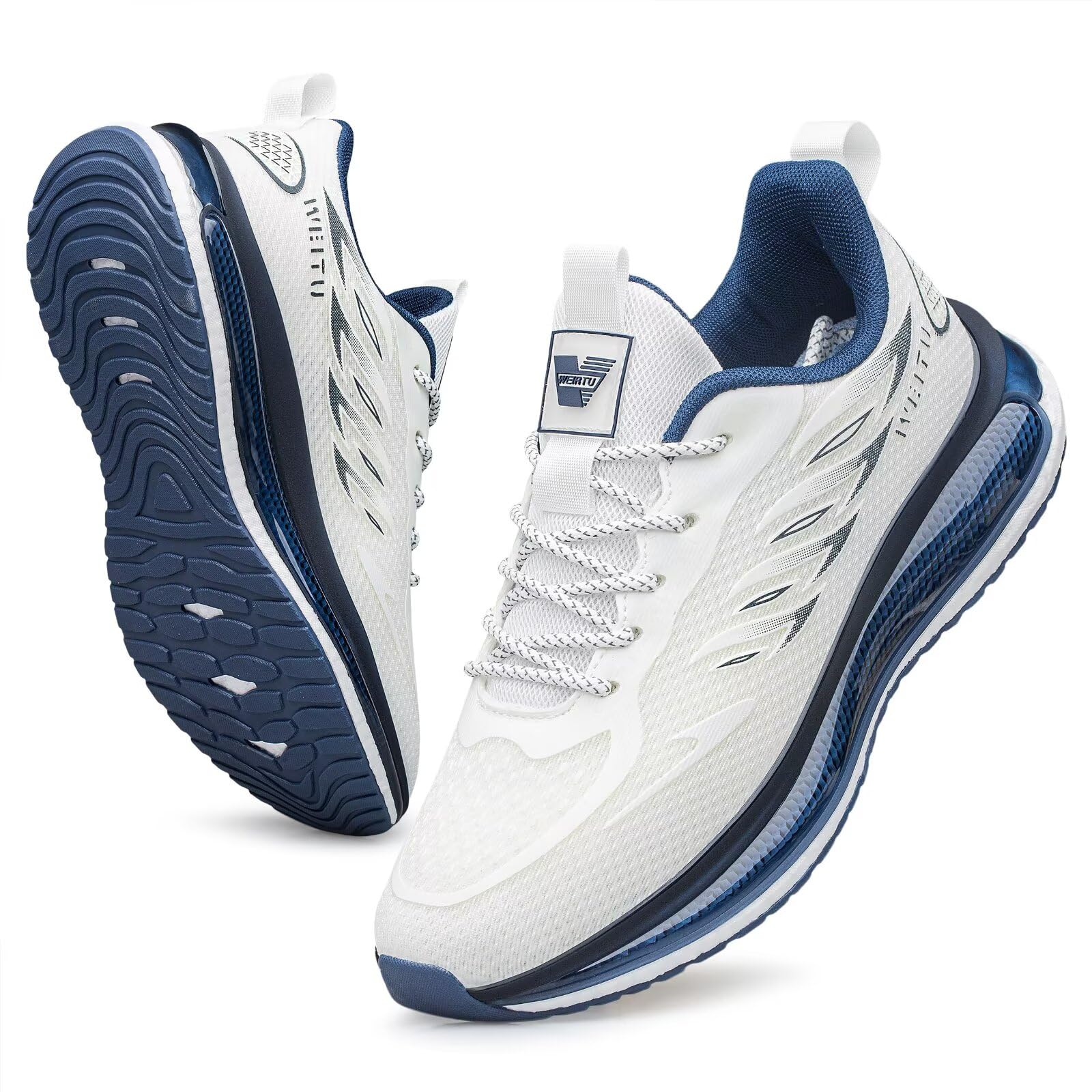 UUYOUNI Damen Sneaker Turnschuhe mit Luftpolster Laufschuhe Walkingschuhe Sportschuhe Atmungsaktive Leichtgewichts Freizeit