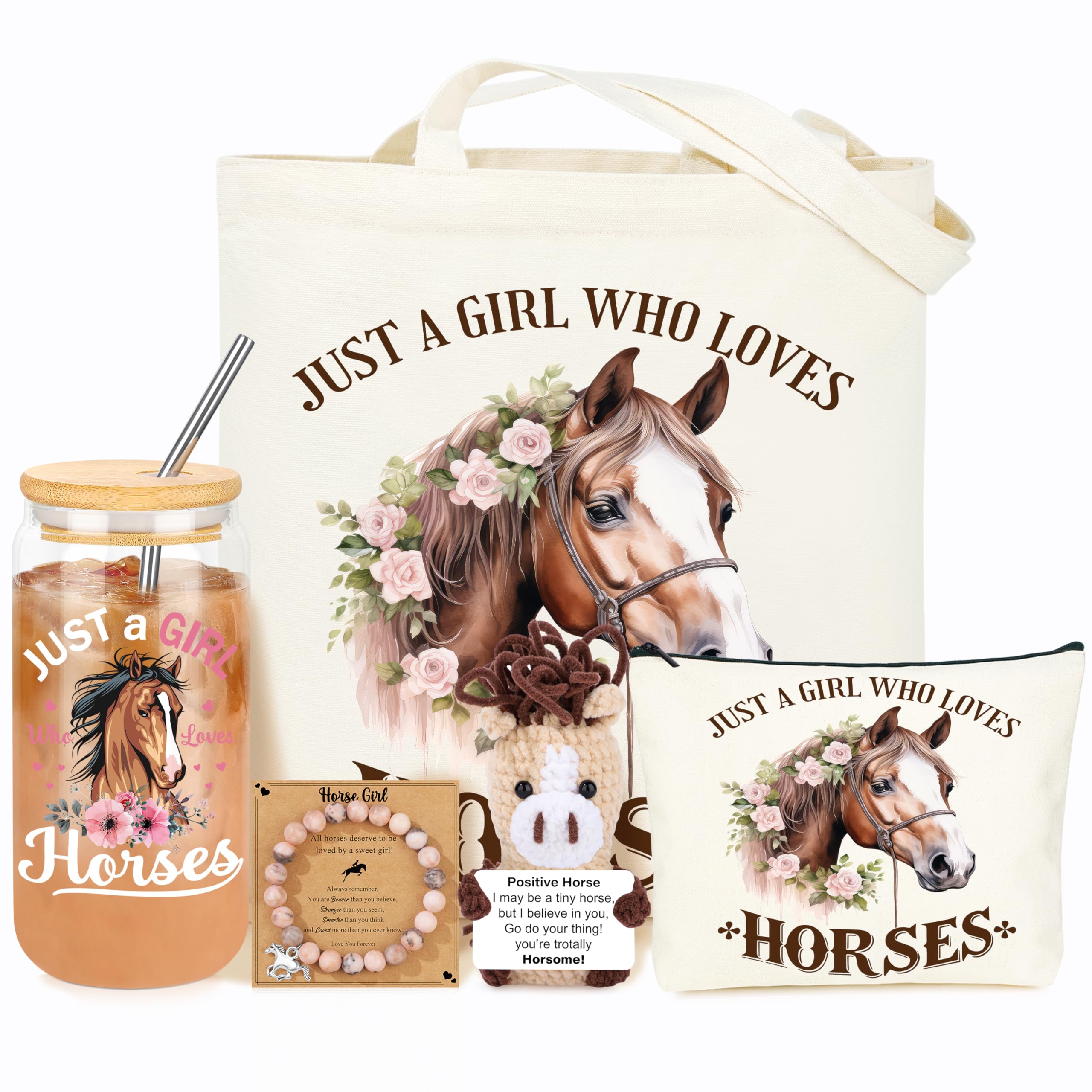 Horse Gifts for Women, Hobby Horse Stuff, Gifts for Horses Lovers Women, Horses Themed Gift Set for Birthday Christmas for Her Equestrian