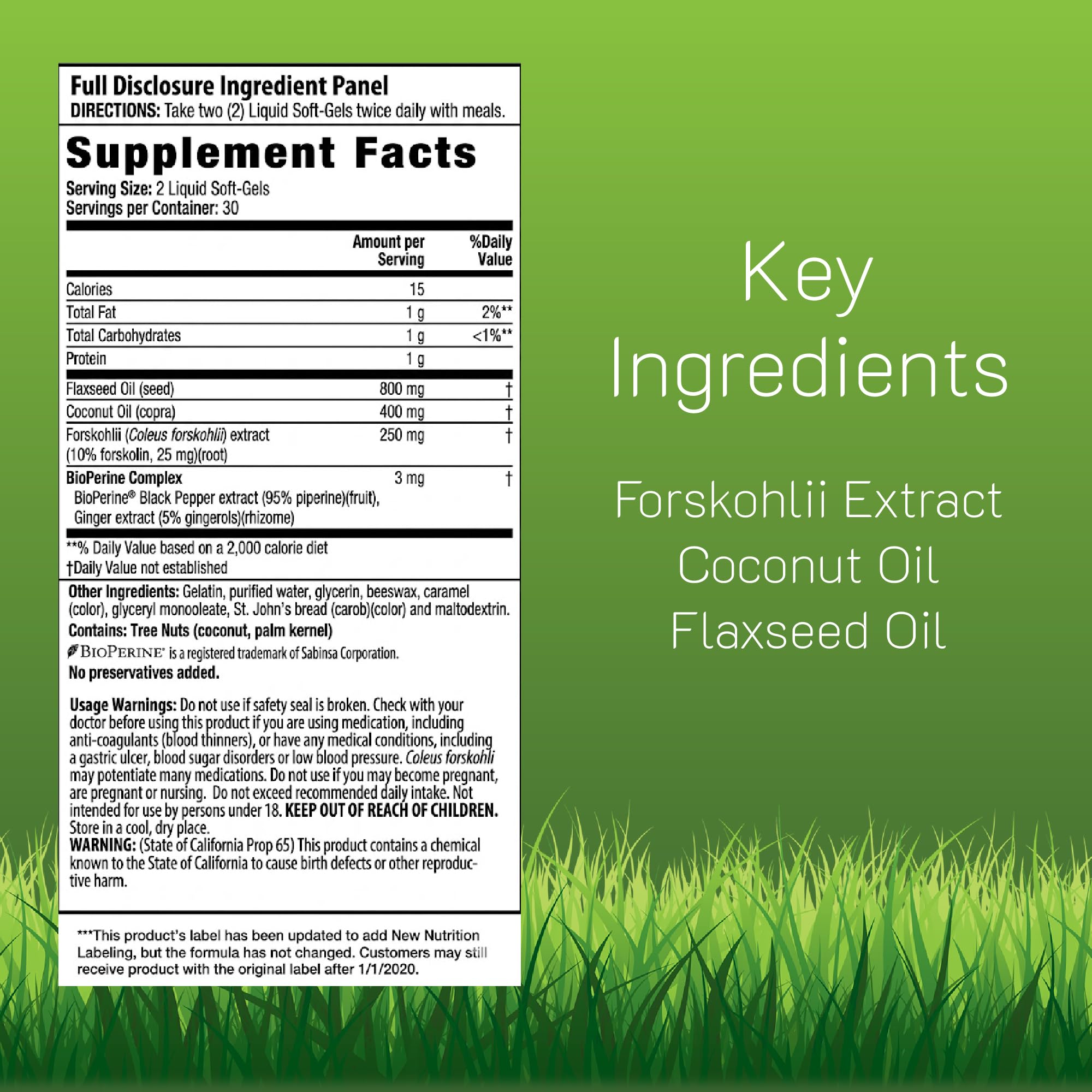 Irwin Naturals Forskolin Fat-Loss Diet Supplement | 60 Softgels — Amazon image 2