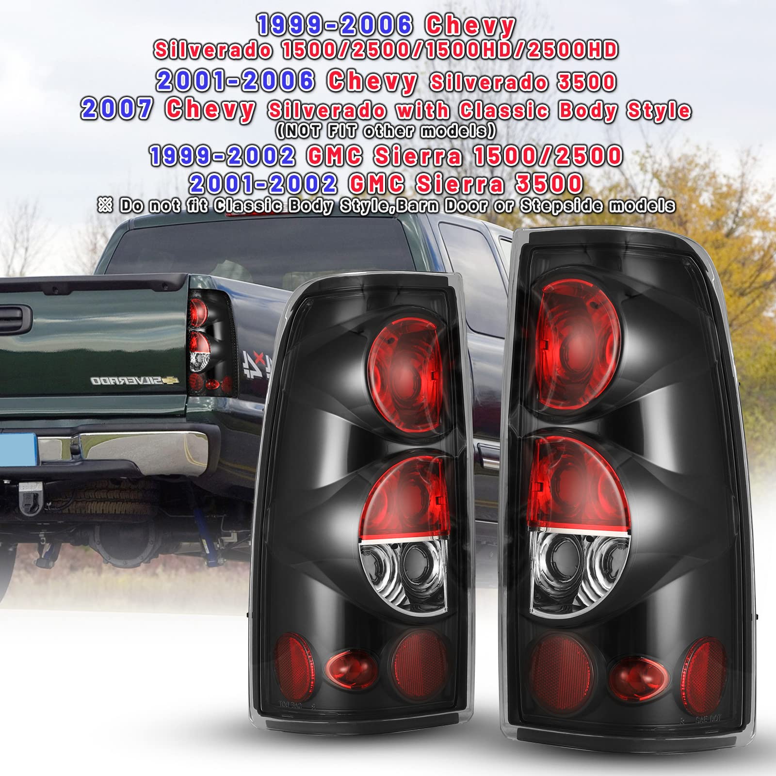 2003 Chevy Silverado Tail Lights