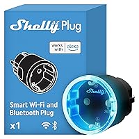Shelly AZ Plug Nero, Presa Intelligente Wi-Fi (Tipo F)