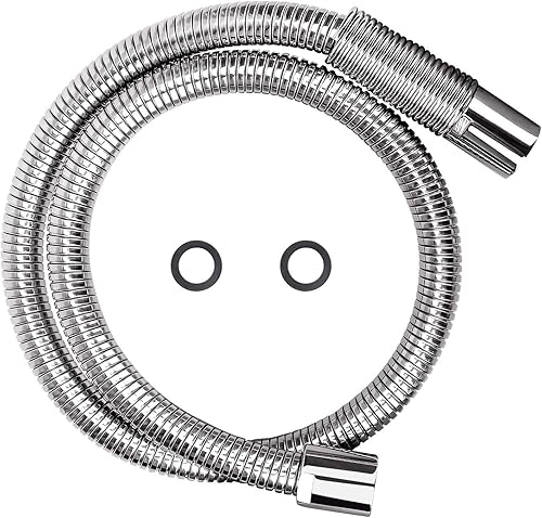 KWODE Manguera de preenjuague de 38 pulgadas, manguera flexible de repuesto de acero inoxidable para todas las marcas de grifos de fregadero de